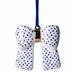 Heinen Delfts Blauw ornement de Noël nœud pois - Céramique - 7,5 cm