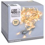 S.I.A. Kerstverlichting - 36 meter - transparant - warm wit - 480 lampjes - buiten - Boomverlichting