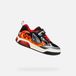 GEOX Baskets basses J INEK BOY Noir/Rouge Taille 27