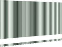 vidaXL - Vervangingsdoek - zonnescherm - voor - 6x3 - m - Groen - en - wit - gestreept