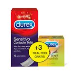 Durex Contact total sensible 12uds + Durex Real Feel 3uds