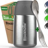 Blockhütte Grote Lunch Box Thermo 1000 ml Zilver