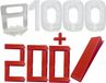 Nelips Vloertegelnivelleerset, Nivelleersysteem, 1000 clips, 1,5 mm, 200 afstandhouders, voor tegelzetters