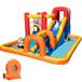 Baralir Opblaasbaar kasteel met ventilator, droog/waterglijbaan, biedt plaats aan 3-5 kinderen tegelijk. Children's Bouncy Castle voor binnen en buiten, 400 × 320 × 200 cm
