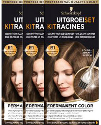 Schwarzkopf Vital Uitgroeiset Lichtbruin/middenbruin R1 Voordeelverpakking