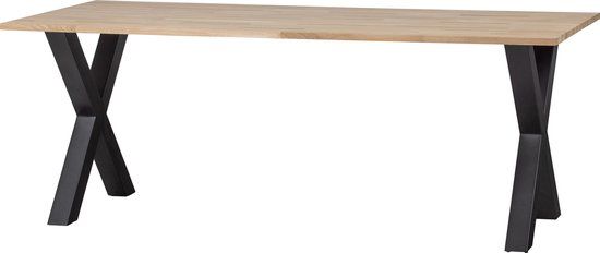 WOOOD Tablo Eettafel Eikenhout 75x200x90 cm