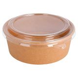 García de Pou 224.48 Combo slakom + deksel Pet 1100 ml 320 + 18 Pe G/M2 Ø 18,5/16 x 6,5 cm natuurlijk kraftpapier (25 stuks)