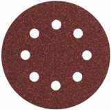 Bosch set de 5 pièces pour ponceuse excentrique 115 mm perforé - grain 80