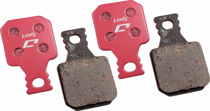 Jagwire Sport Semi-Metallic Brake Linings for Magura MT7/MT5/MT Trail Front 1 Pair red
