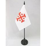 AZ FLAG Tafelvlag Orde van het Heilig Graf van Jeruzalem 15x10 cm