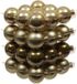 Othmar Decorations Bv 72x stuks kerstversiering kerstballen dusky lime goud/groen tinten van glas - 4 cm - mat/glans - Kerstboomversiering