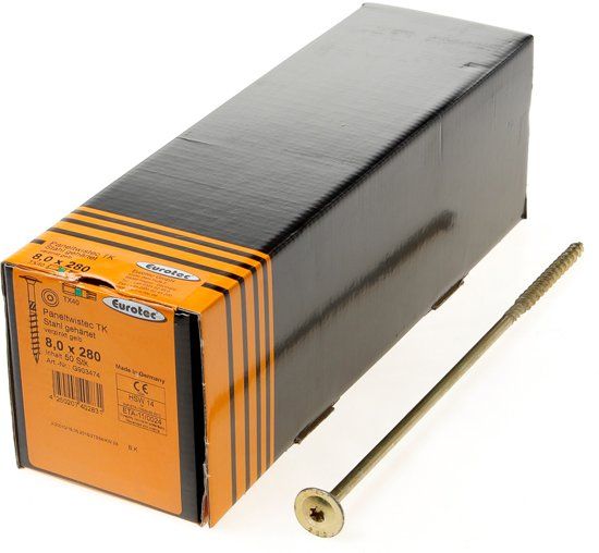 Eurotec Tellerkopschroef verzinkt T40 8 x 280mm