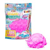 CRAZE Fluffy Mellow Sponsachtig slijm, zacht en gemakkelijk uit te rekken, stressverminderend speelgoed in zak van 25 g, handwerk voor kinderen, assortiment van 4 kleuren