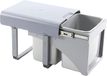 Ekko Conteneur de déchets encastrable Ekko Front 40, 1 x 16 / 2 x 8 litres, couleur grise