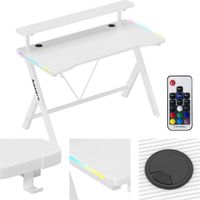Huzaro Hero 1.9 - 120 cm gamingtafel - met RGB-verlichting - blauw