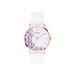 S.Oliver Dames Horloge Analoog Quartz Wit Siliconen Band 36mm