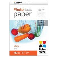 ColorWay Mat Fotopapier 100 x 150 mm 190 g/m² 100 vel(len)