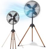 Avilia Stille staande ventilator met statief, inklapbaar en stabiel, 50 W, 3 snelheden, ideaal voor aanpassing aan alle behoeften en verfrissing bij hete gioranades, hoofdhoogte verstelbaar