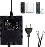 Tool Meister BA48 - 24V/2A AC/AC Adapter voor Eufy Smart Deurbel - 48VA (48W) Universele Beltransformator - Beltrafo - Transformator - Op Maat voor Eufy - 5 Meter Kabel