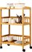 Relaxdays serveerwagen - bamboe - naturel - 53x80x30 cm