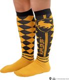 Cinereplicas Harry Potter Knie-hoge sokken 3-Pack Hufflepuff / Huffelpuf Unisex Geel/Zwart Polyester/Spandex One Size