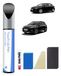 Stylo de retouche noir métallisé pour automobiles