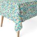 ECOMMERC3 Vlekafstotend tafelkleed voor rechthoekige tafel, afmeting 240 x 140 cm, vuilafstotend, extra zacht en waterdicht, blauw