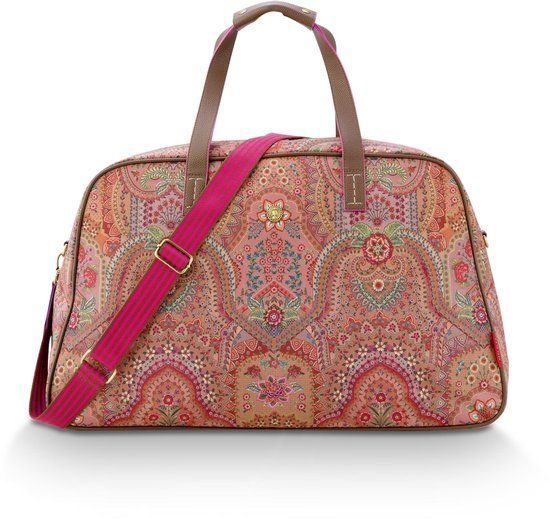 Pip Studio Tovy Weekendtas Dames Reistas Jabali Rood 57x22x37cm