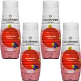 SodaStream sirop de boisson, fruits rouges, sans sucre, 440 ml, 4 pièces