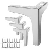 Set de 4 pieds de meuble en métal 15cm pour table et canapé