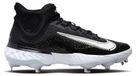 Nike Alpha Huarache Elite 4 Mid Black Blue Tint Pure Platinum White - EU 44.5