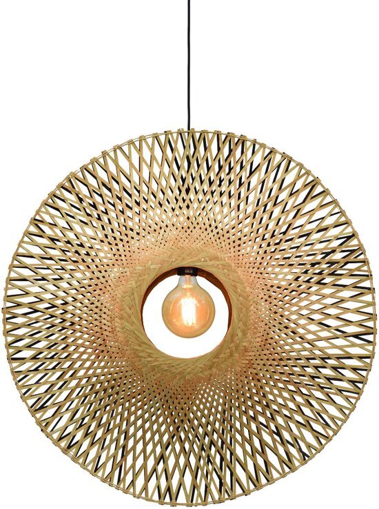 Good&Mojo Hanglamp - KALIMANTAN - Bamboe - Verticaal - Large (87x20cm)