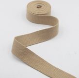 Merkloos 3 Meter Lurex Katoen Tassenband, Breedte 30MM, Kleur MARINE