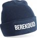Bellatio Decorations Berekoud Muts - Navy - One Size