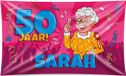 Merkloos / Sans marque Paper Dreams Vlag Sarah 150 X 90 Cm Roze