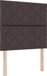 vidaXL Boxspringbed met hoofdeinde Brun foncé 90 x 200 cm Tissu