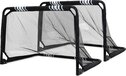 BLITS voetbaldoelen set - 90 x 60 cm - Zwart - Staal - 2 stuks - Mini