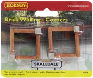 Hornby R8978 Skaledale 00 Gauge Baksteen Walling - Hoeken