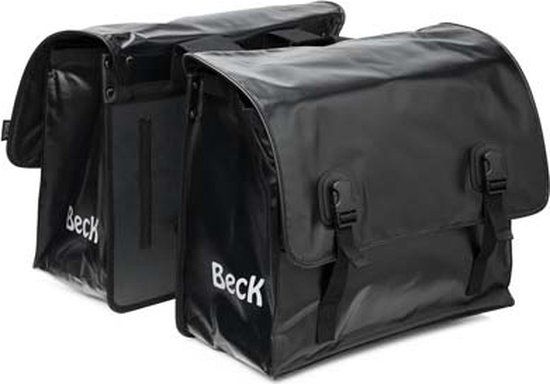 BECK Big dubbele fietstas - Zwart - 65 liter - Bisonyl - Achter - Elektrische Fiets