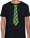 Bellatio Decorations Stropdas Kerst t-shirt kerstman met bier - shirt - heren - zwart S