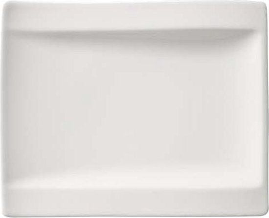 Villeroy & Boch NewWave Plaatsbord - 37 x 25 cm - Wit - Rechthoekig - Porselein