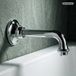 PaulGurkes Wasserauslauf 16cm Retro Chrom Wanneneinlass Auslauf