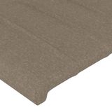 VidaXL Hoofdbord Taupe 147x16x78/88 cm Polyester Hout