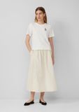 s.Oliver Uitlopende rok in relaxed fit popeline
