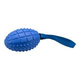 AQPET Hondenspellen Strong Rugbybal met touw 28 x 9 cm