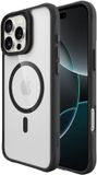 Buddi Hybrid - Hoesje Geschikt voor Apple iPhone 16 Pro Max - Compatibel met MagSafe - Back Cover met Magneet - Magnetische Beschermhoes - Transparant Zwart