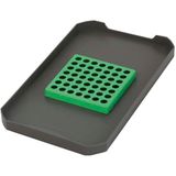 VAUTH-SAGEL Envi Space Bio deksel met actieve koolfilter voor 7,5 l inbouw biologische afvalemmer keuken (afvalscheidingssysteem), kunststof lavagrijs