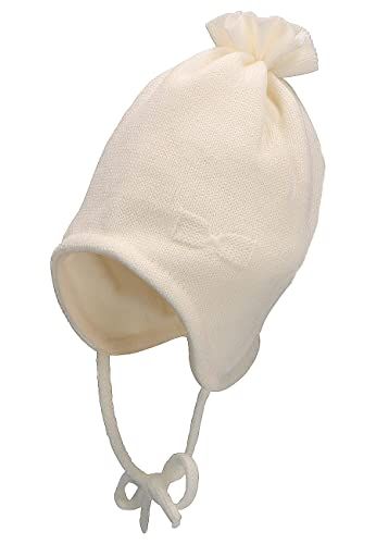 Sterntaler Meisjesmuts met strik - ecru - Maat 41