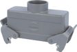 HARTING Han 24B, low model, socket housing, 1xPG29 straight cable entry, with 2 crossbars, PG29 connection, clamping range