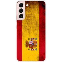 Samsung Galaxy S22 Plus Spaanse vlag siliconen hoesje